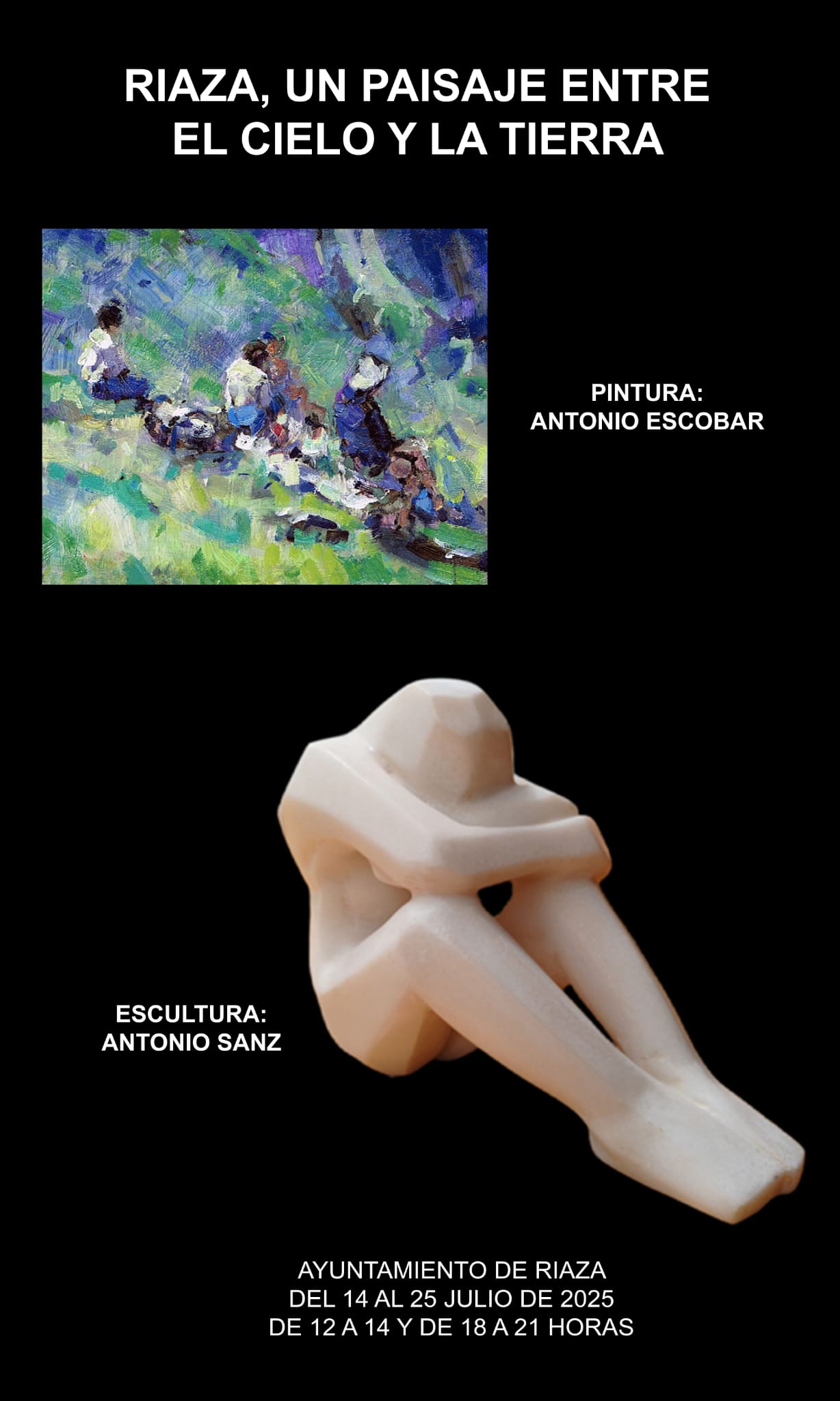 Exposición donde participa el famoso pintor Antonio Escobar 